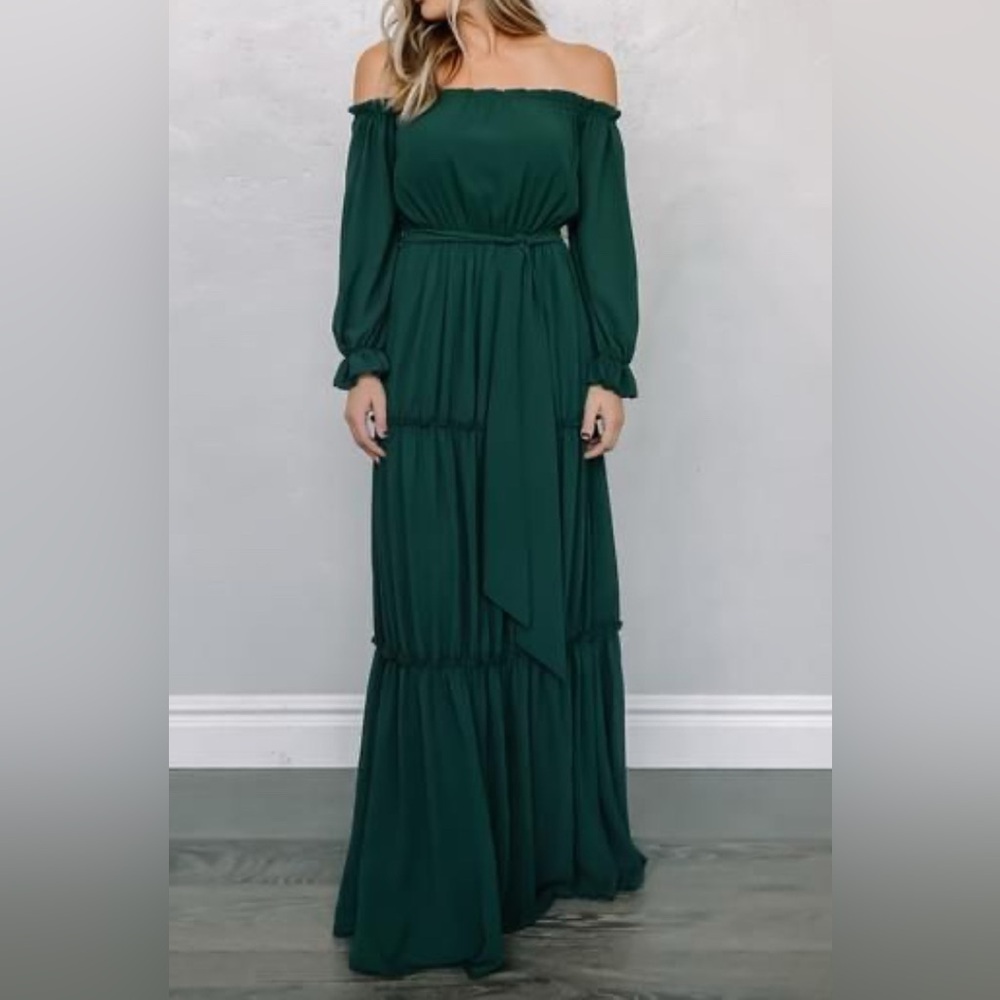 Ricarica isabel off shoulder maxi dress